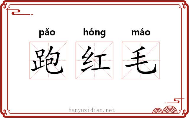 跑红毛 跑红毛