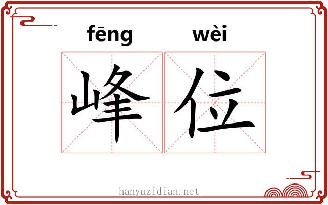 峰位
