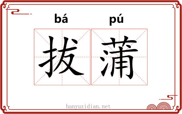 拔蒲