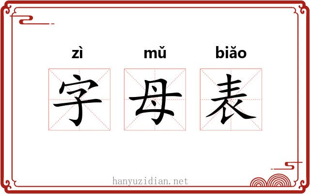 字母表 字母表