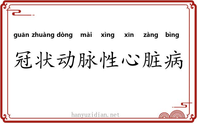 冠状动脉性心脏病 冠状动脉性心脏病