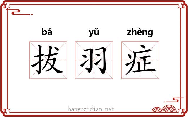 拔羽症 拔羽症