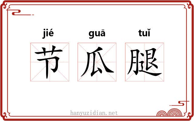 节瓜腿