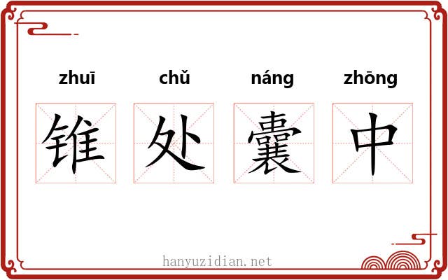 锥处囊中 锥处囊中