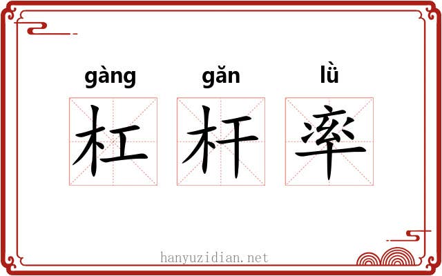 杠杆率 杠杆率