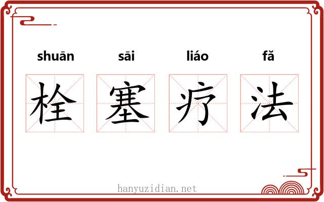 栓塞疗法 栓塞疗法
