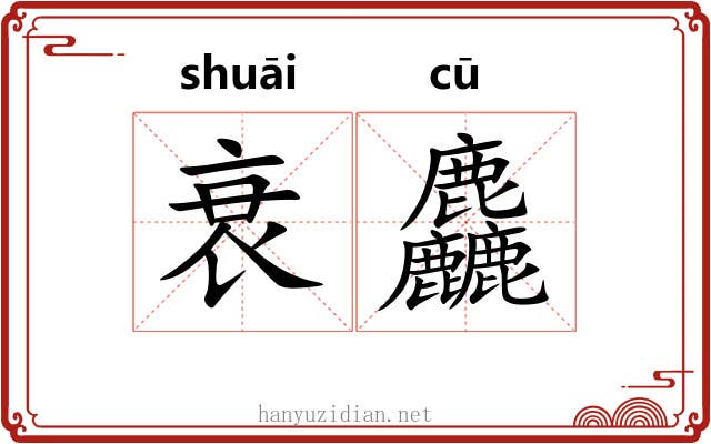 衰麤