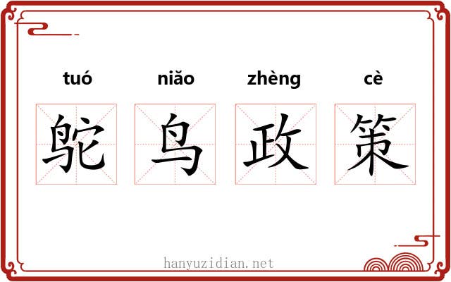 鸵鸟政策 鸵鸟政策