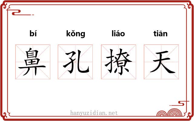 鼻孔撩天 鼻孔撩天