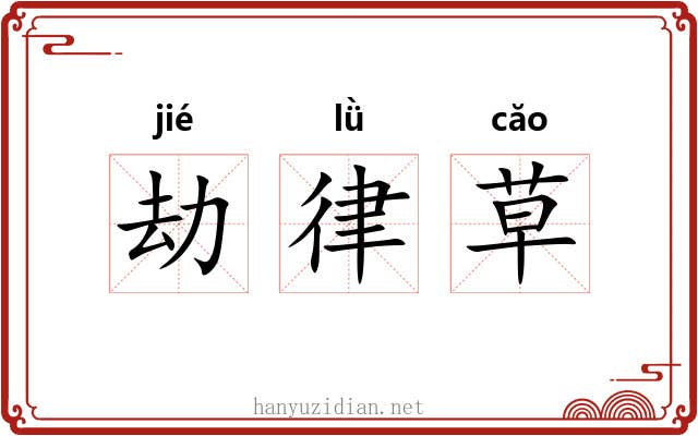 劫律草