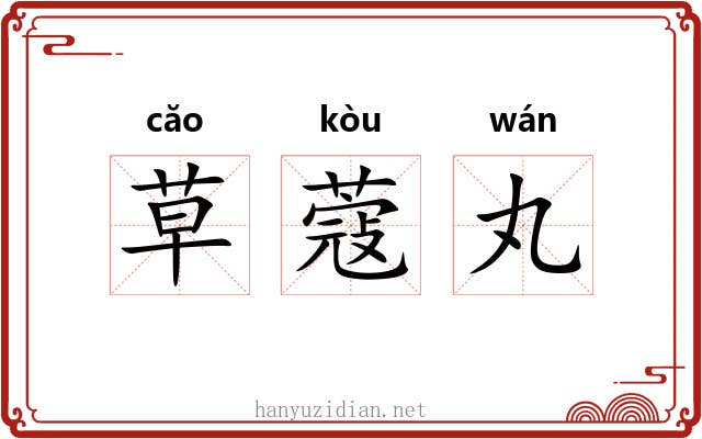 草蔻丸 草蔻丸