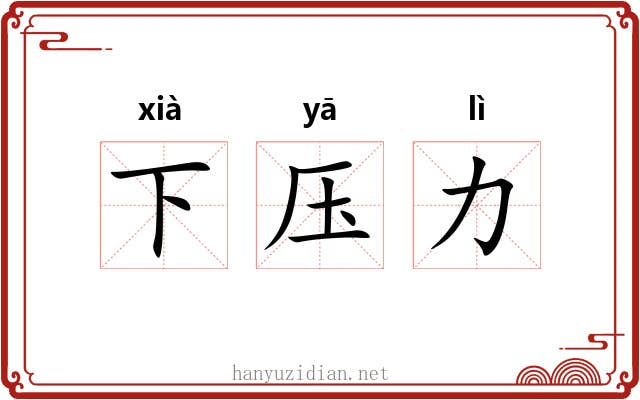 下压力