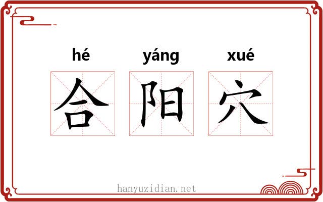 合阳穴 合阳穴
