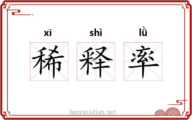 稀释率 稀释率