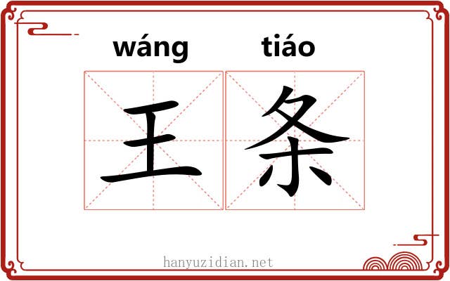 王条 王条