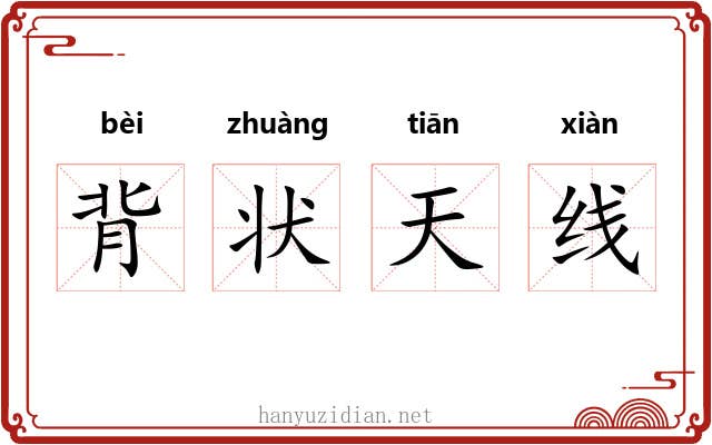 背状天线 背状天线