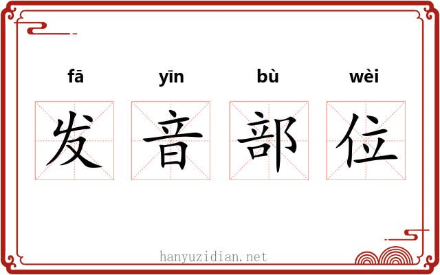 发音部位