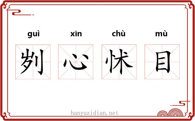刿心怵目