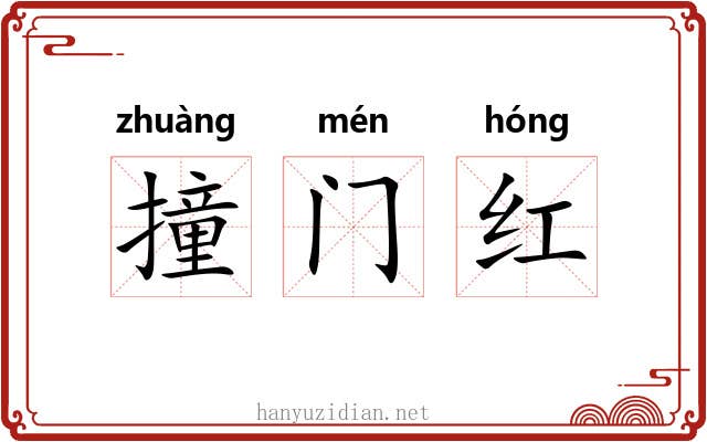 撞门红