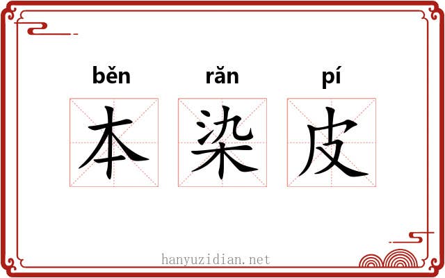 本染皮