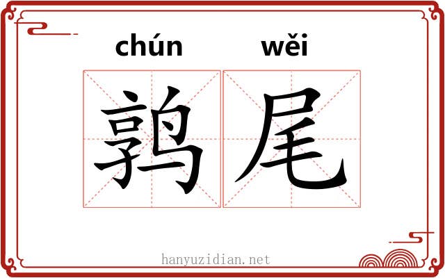 鹑尾
