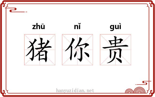 猪你贵