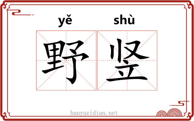 野竖 野竖
