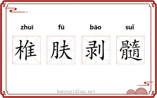 椎肤剥髓 椎肤剥髓