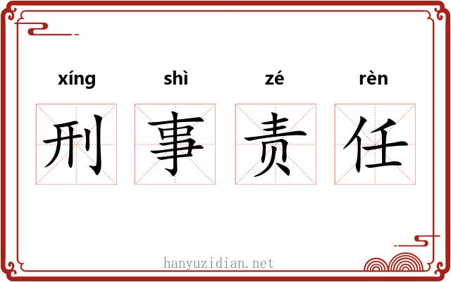 刑事责任 刑事责任