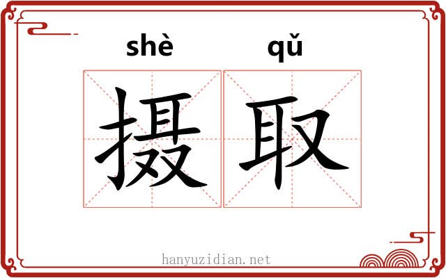 摄取