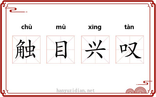 触目兴叹 触目兴叹