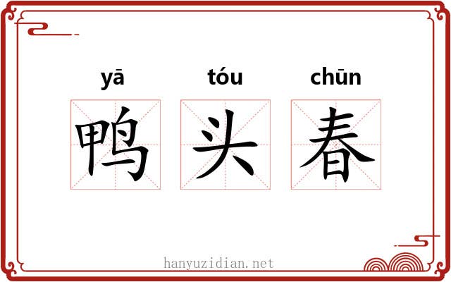 鸭头春 鸭头春