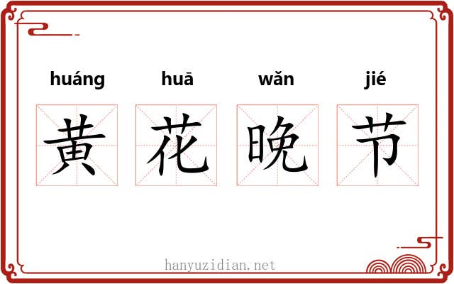 黄花晚节 黄花晚节