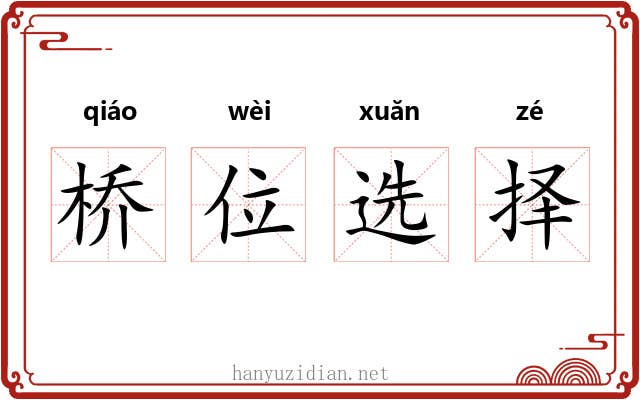 桥位选择 桥位选择