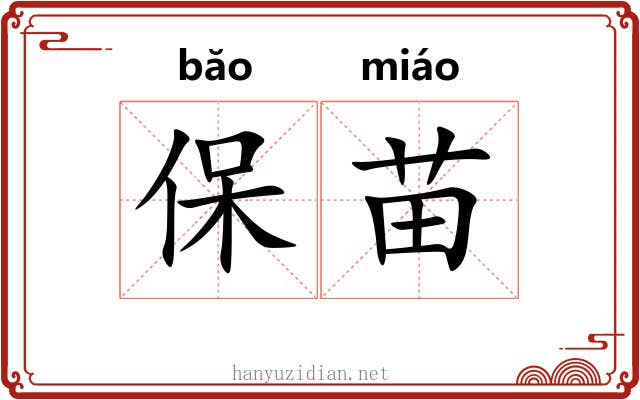 保苗 保苗