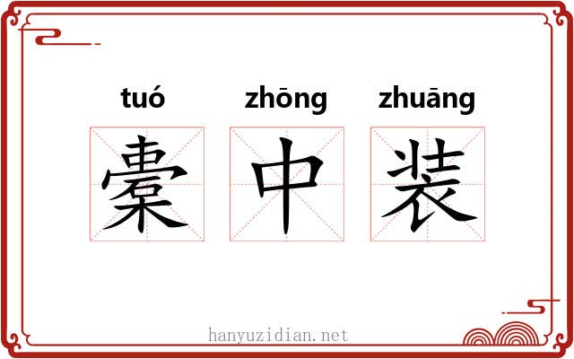 橐中装