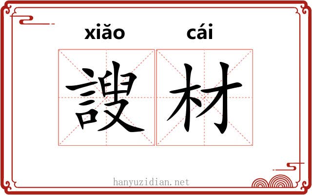 謏材