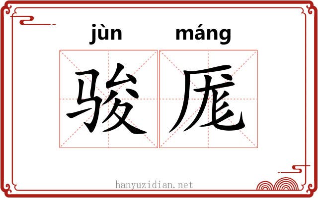 骏厖