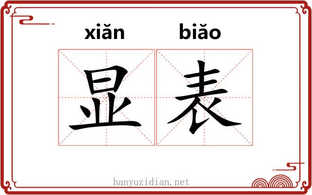 显表 显表