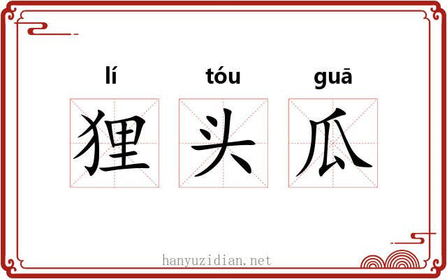 狸头瓜 狸头瓜