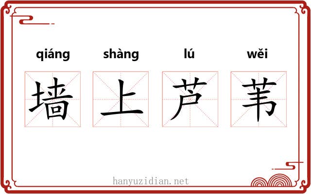 墙上芦苇 墙上芦苇