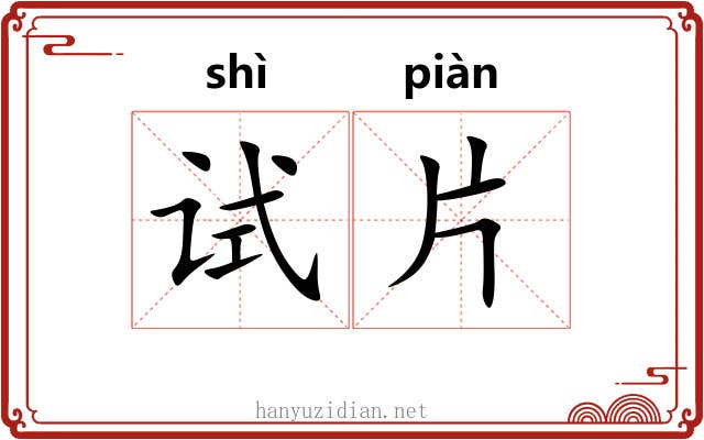 试片