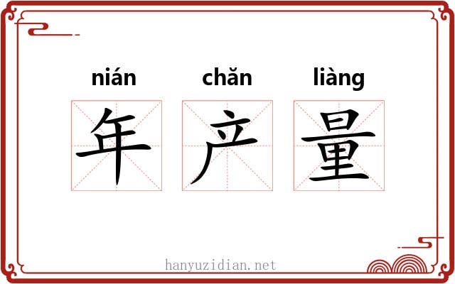 年产量 年产量