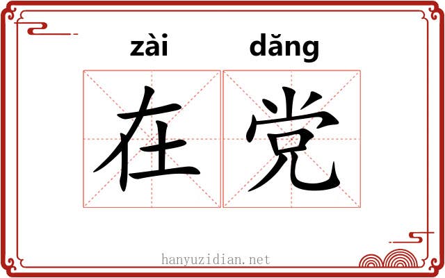 在党 在党