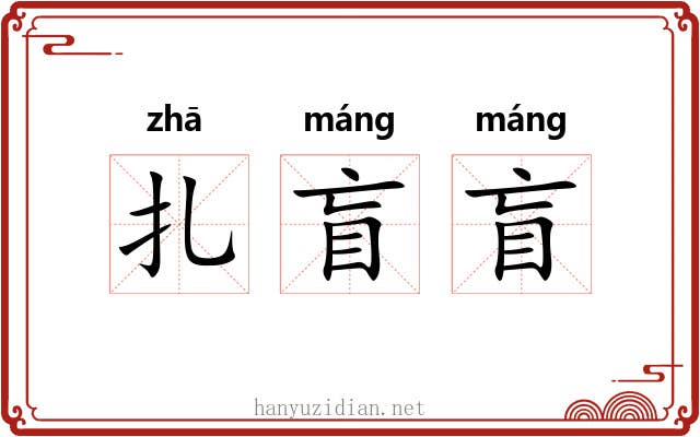 扎盲盲