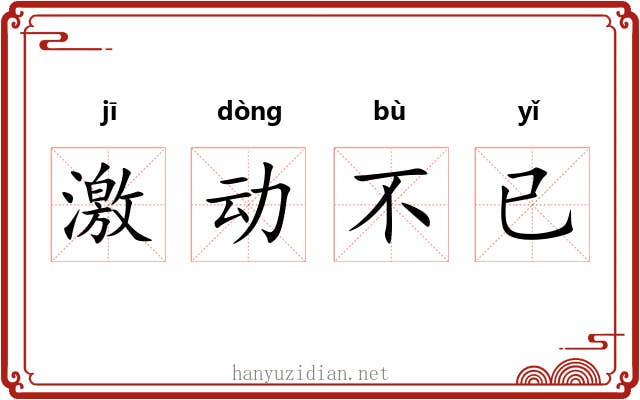 激动不已 激动不已