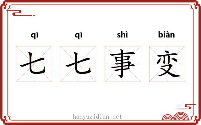 七七事变 七七事变
