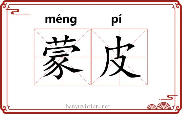 蒙皮