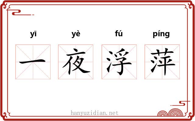 一夜浮萍 一夜浮萍