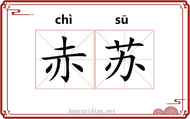 赤苏 赤苏